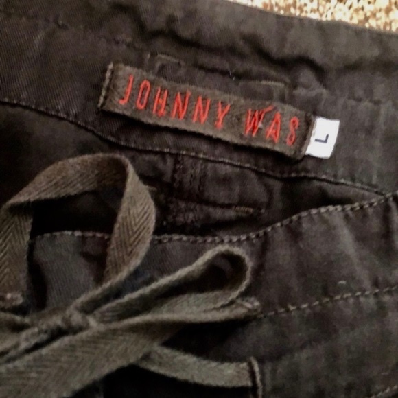 JOHNNY WAS Vintage Drawstring Embroidered Pants - Picture 12 of 14
